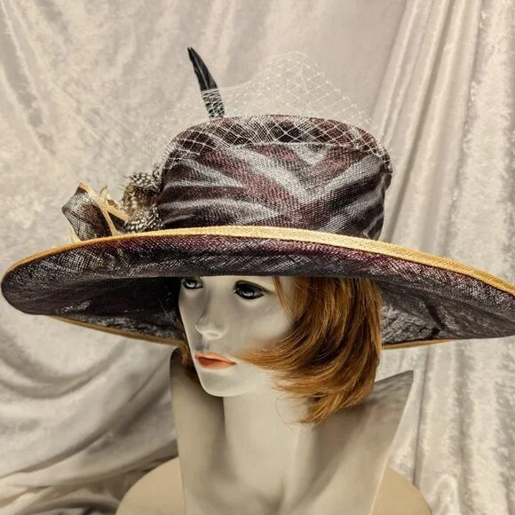 Brown & Gray Derby-Style Hat - Picture 2 of 6